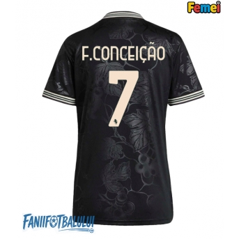 Juventus Francisco Conceicao #7 Tricou Fotbal Replică 2025-26 Femei Treilea